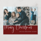 Begroting Merry Kerstscript 2 Foto Collage Red (Voorkant)