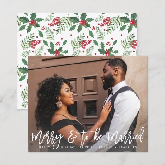 Begroting Merry & To Be Married Verloving Foto (Voorkant / Achterkant)