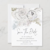 Begroting met Florals QR-code behalve datum (Voorkant)