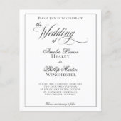 Begroting Modern Elegant Black White Wedding (Voorkant)