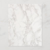 Begroting Modern Elegant Minimalist Marble Wedding (Achterkant)
