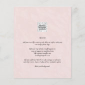 BEGROTING Modern FOTO Bewaar de datum QR CODE RSVP (Achterkant)