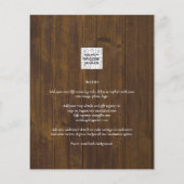 BEGROTING Modern FOTO Bewaar de datum QR CODE RSVP Flyer (Achterkant)