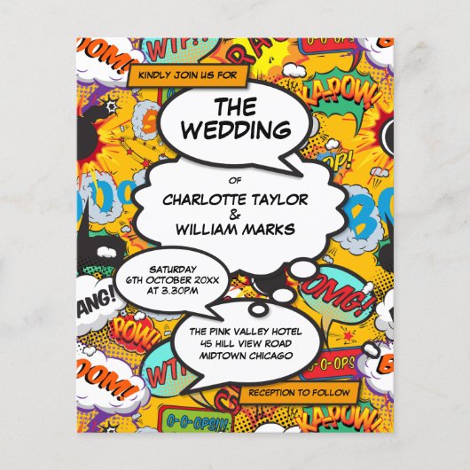 Begroting Modern Fun Comic Book Wedding (Voorkant)