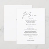 Begroting Modern Grafisch menu & Wit (Voorkant / Achterkant)