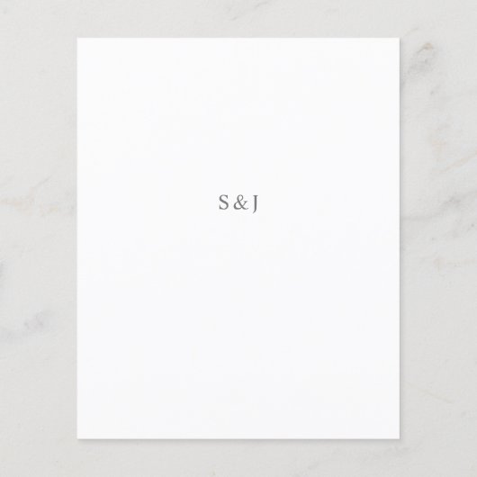 Begroting Modern Grafisch menu & Wit (Achterkant)