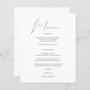 Begroting Modern Grafisch menu & Wit