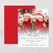 BEGROTING Moderne foto's script kerst (Voorkant / Achterkant)