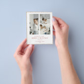 BEGROTING Moderne kerstKaart Flyer (Hand)