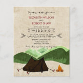 Begroting Moderne Rustic Camping Wedding Invitatio (Voorkant)