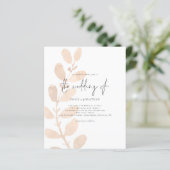 Begroting Moderne uitnodiging voor een voetbalweds (Staand voorkant)