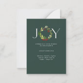 Begroting Moderne waterverf botanische vreugde bed Notitiekaartje (Achterkant)