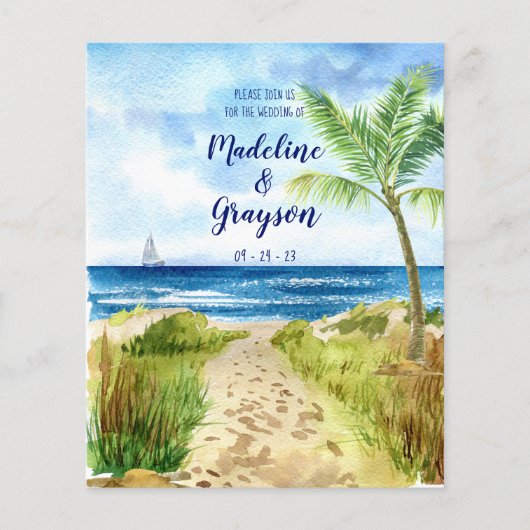 BEGROTING Moderne Waterverf QR-groepscode uitnodig (Voorkant)