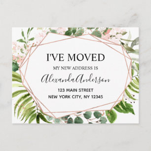 Begroting Moving Announge Eucalyptus Greenery Briefkaart