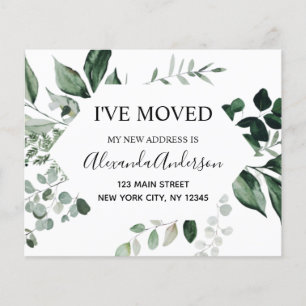 Begroting Moving Announge Eucalyptus Greenery Flyer