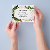 Begroting Moving Announge Eucalyptus Greenery Flyer (Hand)