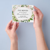 Begroting Moving Announge Eucalyptus Greenery Flyer (Hand)