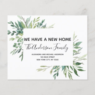 Begroting Moving Announge Eucalyptus Greenery Flyer