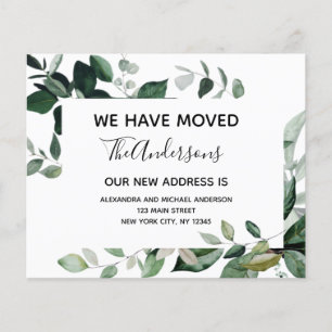 Begroting Moving Announge Eucalyptus Greenery Flyer