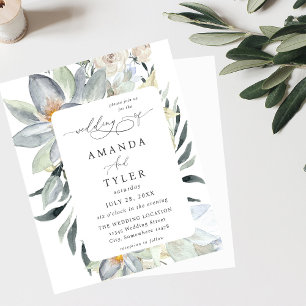 Begroting Munt Greenery & White Floral Wedding