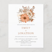 Begroting najaar Florals QR Code Weddenschap (Voorkant)