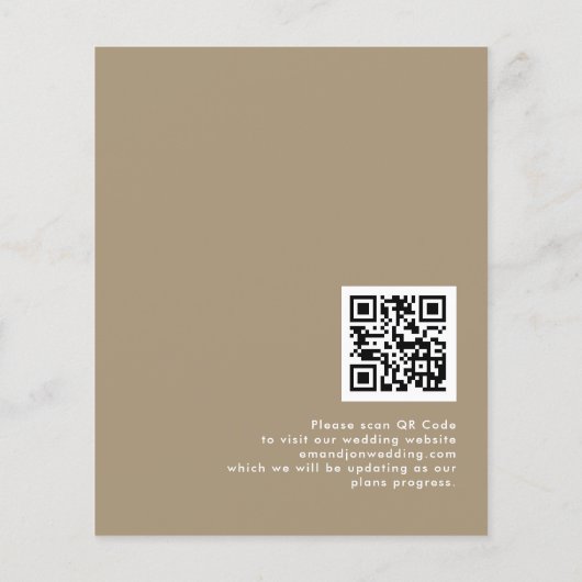 Begroting Niets Fancy Net Love QR Gold Save Date (Achterkant)