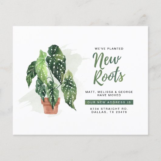 Begroting Nieuwe adreswijziging Aankondiging (Voorkant)