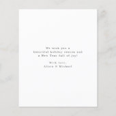 Begroting nieuwgevierd met Kaart kerstfeestdag (Achterkant)