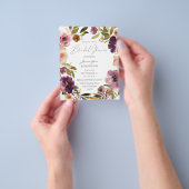 Begroting Paars en roze Vrijgezellenfeest V2 Groot Flyer (Hand)