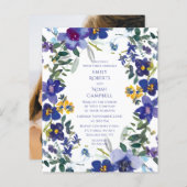 Begroting Paarse en witte orchidee (Voorkant / Achterkant)