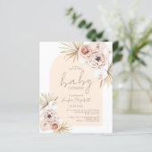 Begroting Pampas Grass Boho Bohemian Baby shower (Staand voorkant)