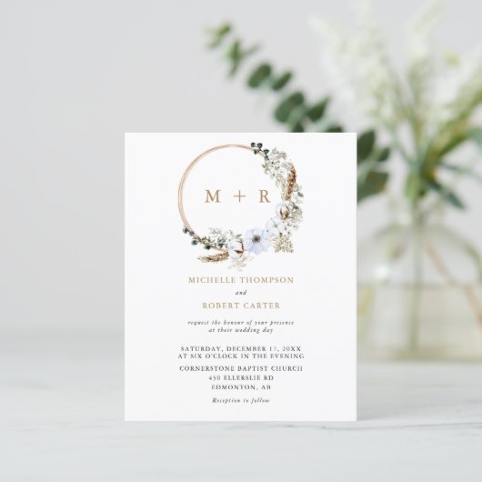 Begroting Pampas Grass Wedding Boho AU (Staand voorkant)