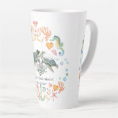 BEGROTING Passen getrouwd Huwelijkscadeaus Aangepa Latte Mok (Rechterhoek)