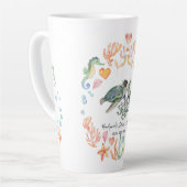 BEGROTING Passen getrouwd Huwelijkscadeaus Aangepa Latte Mok (Linkerhoek)