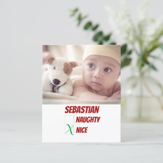 BEGROTING Persoonlijke ondeugendheid of Nice Kerst (Staand voorkant)