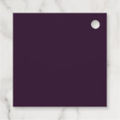 BEGROTING PLUM PURPLE Monochroom Template Bedankjes Labels (Achterkant)