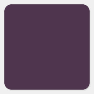 BEGROTING PLUM PURPLE Monochroom Template Vierkante Sticker