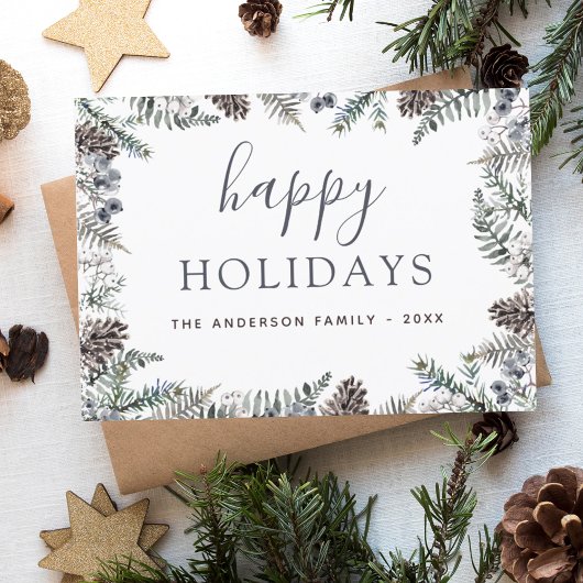 Begroting Prettige feestdagen kersttusty Blue Flyer