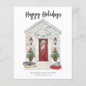 Begroting Prettige feestdagen thuiskerstKaart Flyer (Voorkant)