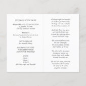 Begroting programma Dusty Blue Coral Floral Weddin (Achterkant)