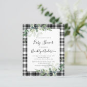 Begroting Pset Eucalyptus Baby shower Invitation (Staand voorkant)