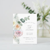 Begroting QR-code Eucalyptus Floral Weduwsdatum (Staand voorkant)