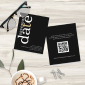 Begroting QR Code White Gold Text Black Opslagdatu