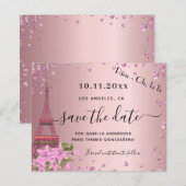 Begroting Quinceanera blush roze paris save the da (Voorkant / Achterkant)