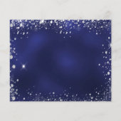 Begroting Quinceanera marvy blue white save date (Achterkant)