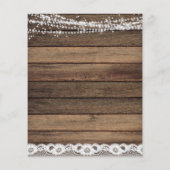 Begroting repetitief diner Rustic Farmhouse Flyer (Achterkant)