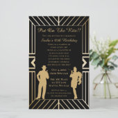 Begroting Roaring 20 gangster van het loopmeisje (Staand voorkant)