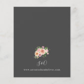 Begroting Roze en Perzische Floral & Greenery Wedd (Achterkant)