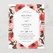 Begroting Roze en Rode Roze Floral Wedding 2 (Voorkant)