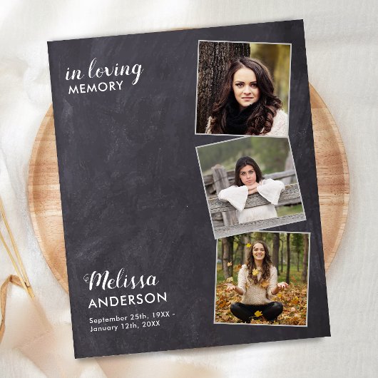 Begroting Rustic Celebration of Life 3 Foto Memori